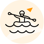 Kayaking Icon Extreme Sports Jet Skiing