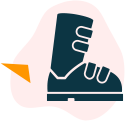 Ski Boot Icon Ski Racing