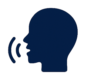 Silhouette of a speaking person icon, symbolizing communication. This represents our commitment to clear communication in providing high-quality deck installation and outdoor living solutions for…| First In Decks and Fencing | Virginia Beach Deck Builders